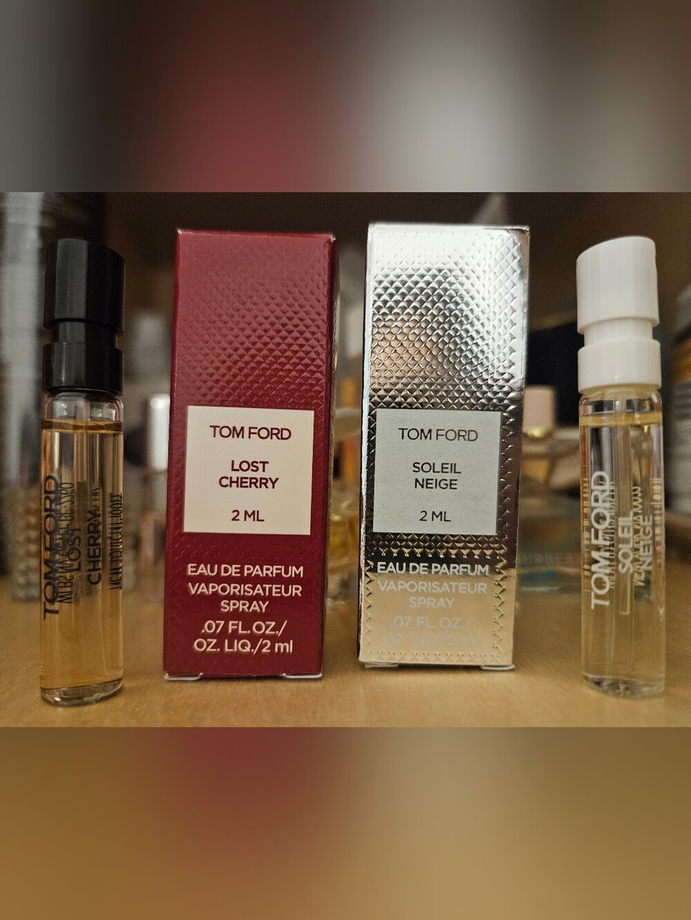 NWT Tom Ford Lost Cherry & Soleil Neige Eau de Parfum Mini Duo